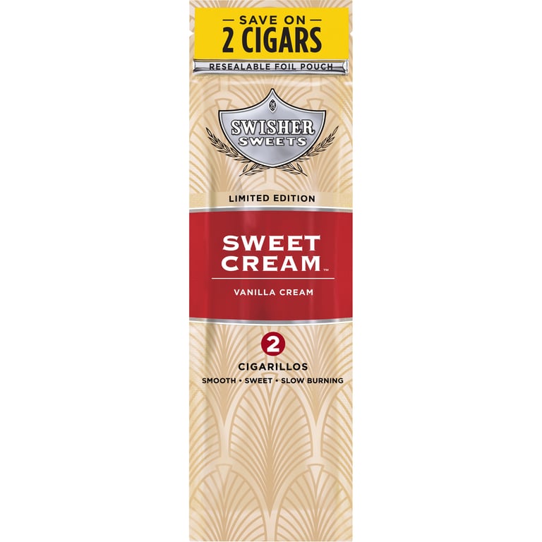 Swisher Sweets Sweet Cream Cigarillos - Save on 2, 30/2-Count Pouches