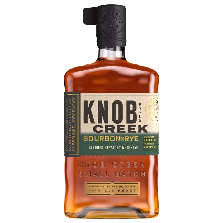 Knob Creek Bourbon x Rye Kentucky Blended Straight Whiskeys 750ML
