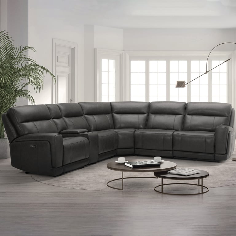 Gilman Creek Lauretta Leather Reclining Sectional