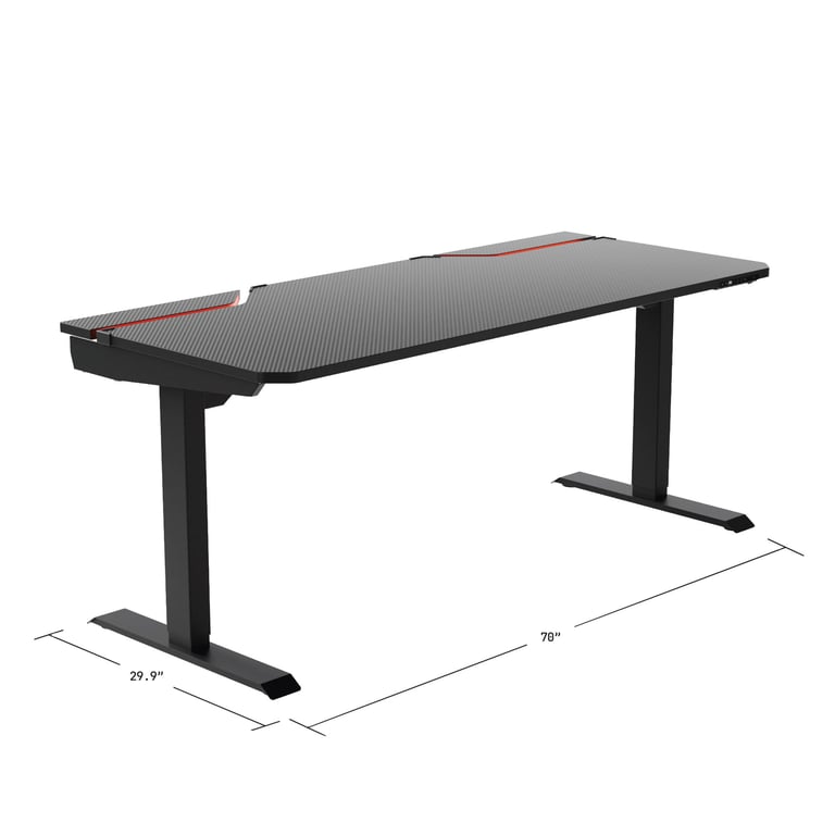 Tekpoly NightPhase 70" Adjustable Height Gaming Desk