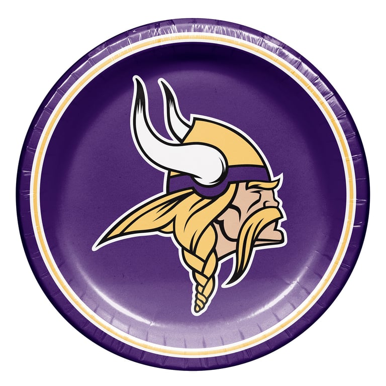 Hoffmaster 10" Minnesota Vikings Paper Plates, 100 Count