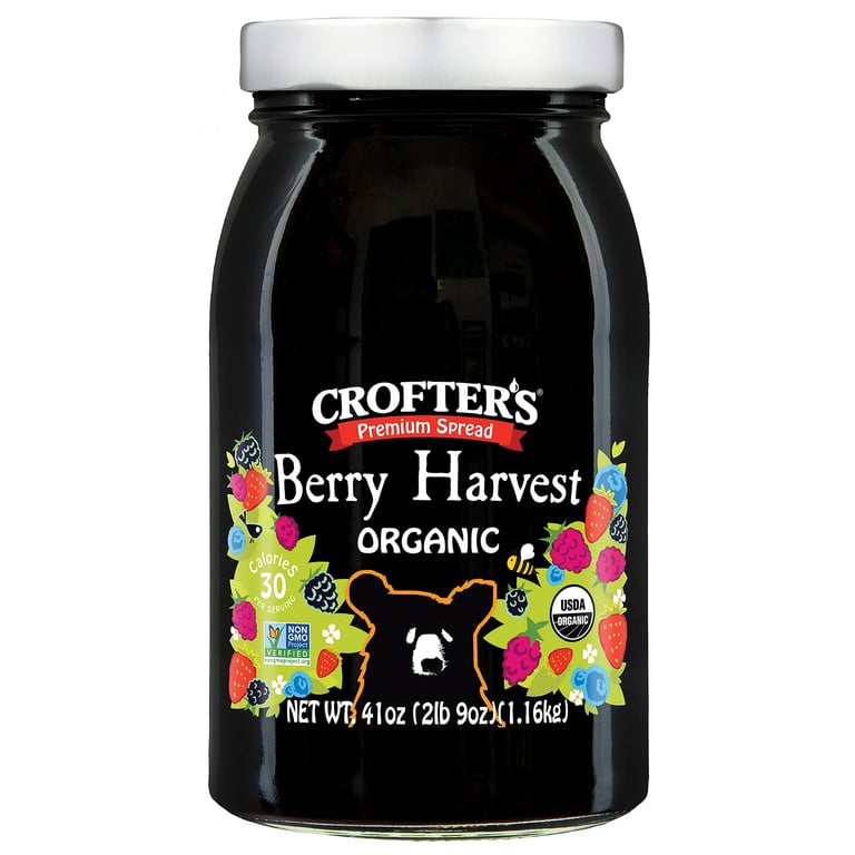 Crofter's Organic Berry Harvest Premium Spread, 41 Ounce Jar