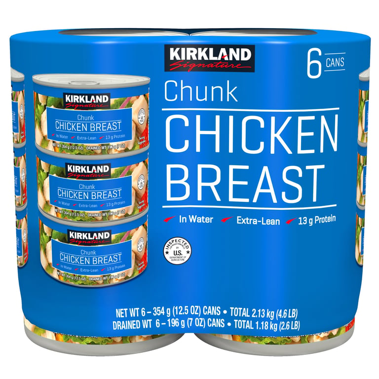 Kirkland Signature Chunk Chicken Breast 6/12.5 Ounce Cans