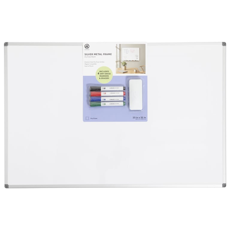 U Brands Dry Erase Board Kit 23" x 35"