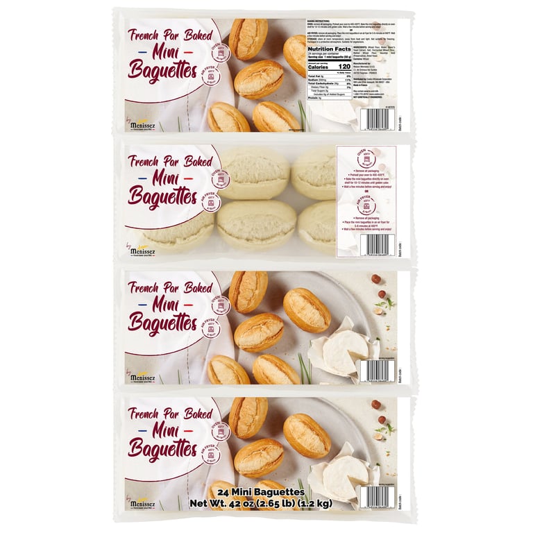 Menissez Stone Oven Half Baguettes 24 CT