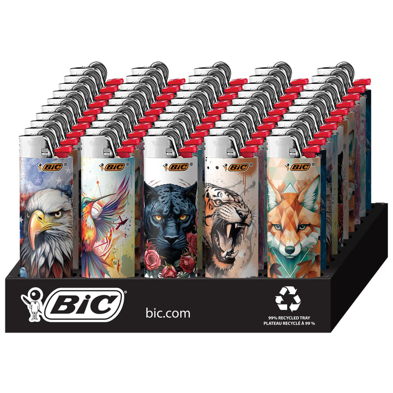 BIC Special Edition Tattoos Series Lighters 50-Count Tray
