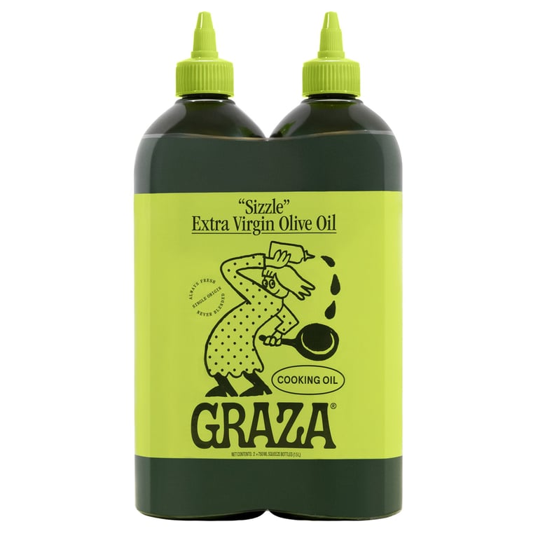 Graza Sizzle Extra Virgin Olive Oil, 2/750 mL Bottles