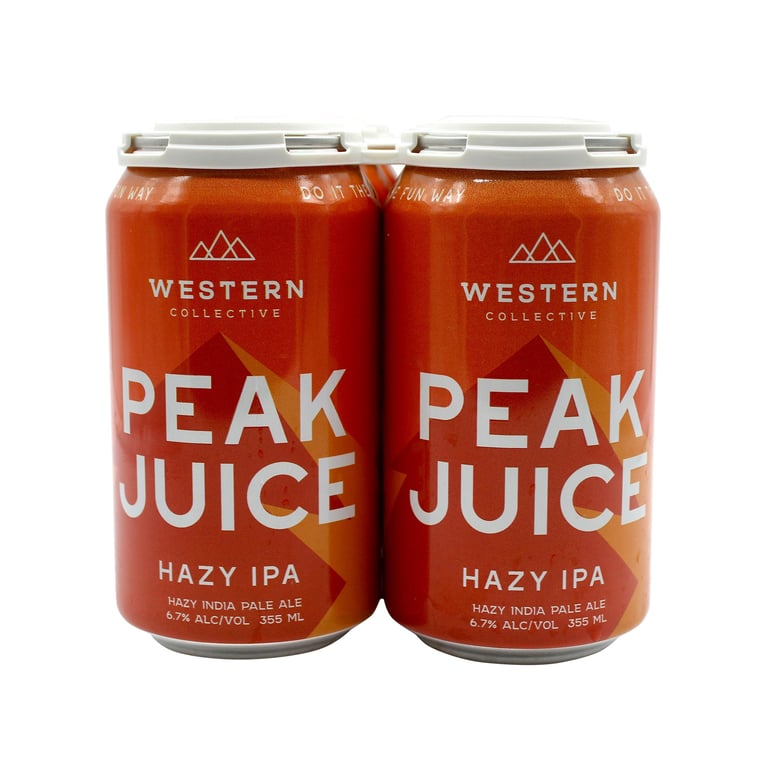 Western Collective Peak Juice Hazy IPA Boise, ID 6/12oz