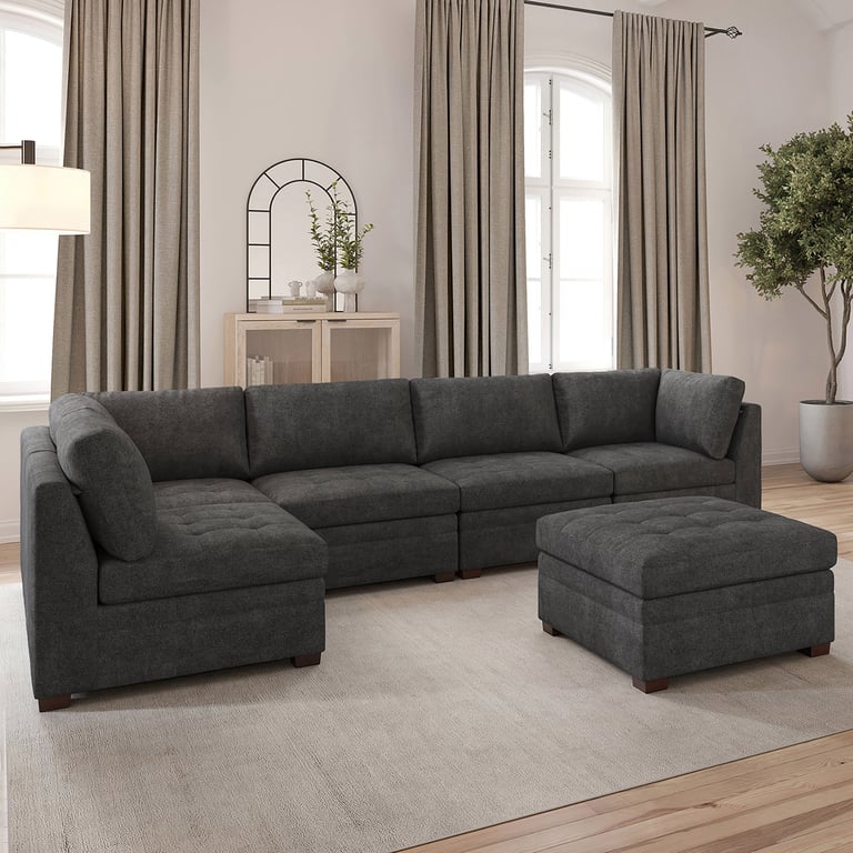 Thomasville Tisdale 6-Piece Modular Fabric Sectional
