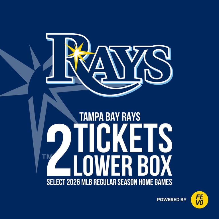 Tampa Bay Rays 2 Lower Box Tickets eVoucher (Non-Refundable)