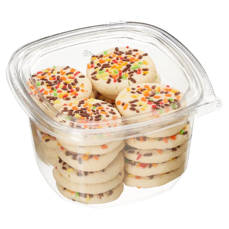 Butter Sugar Cookies with Fall Sprinkles, 24 Count