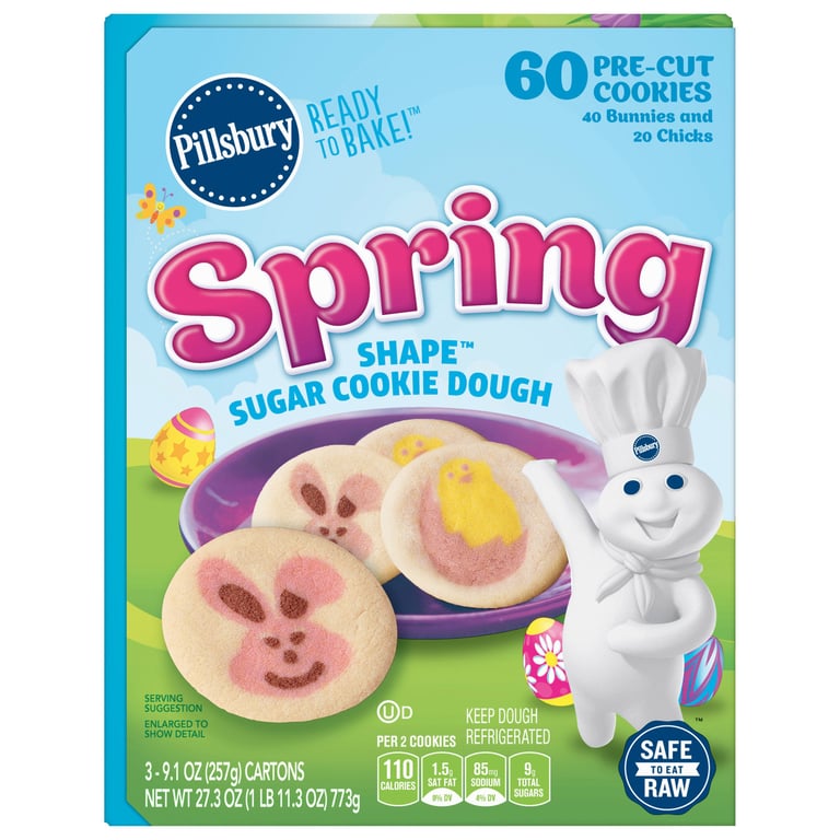 Pillsbury Sugar Cookie Variety 3 Pack, 9.1 Ounces Each
