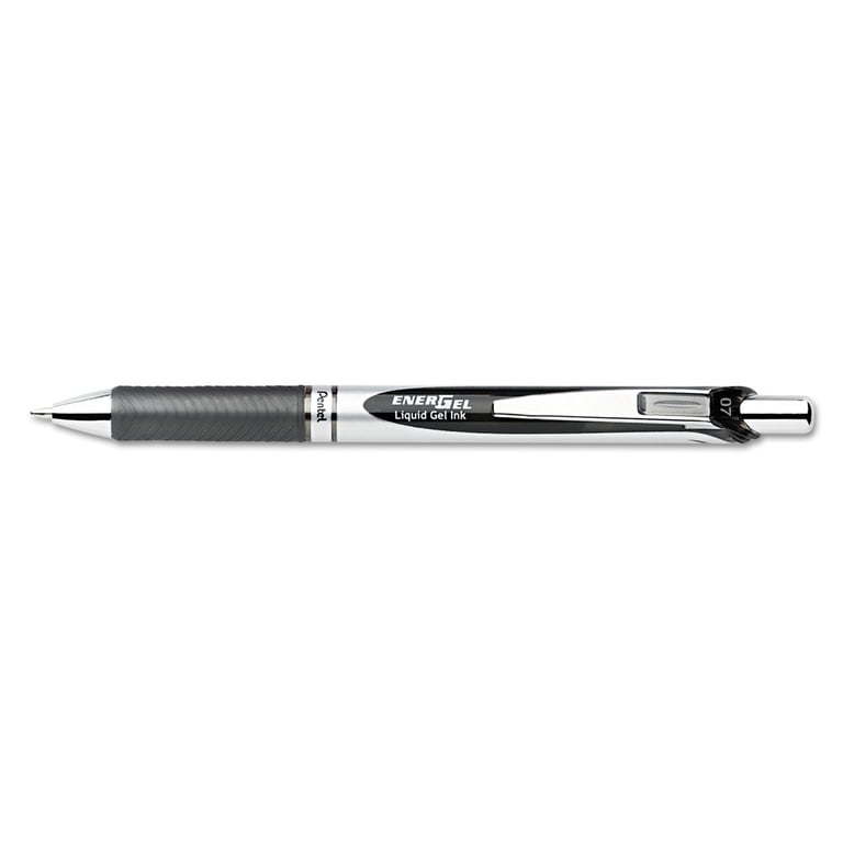 Pentel EnerGel RTX Retractable Gel Pen, Black, Medium 0.7mm (BL77A)