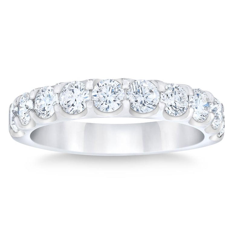 Platinum VS2 I 1.50 CTW Round Diamond Wedding Band