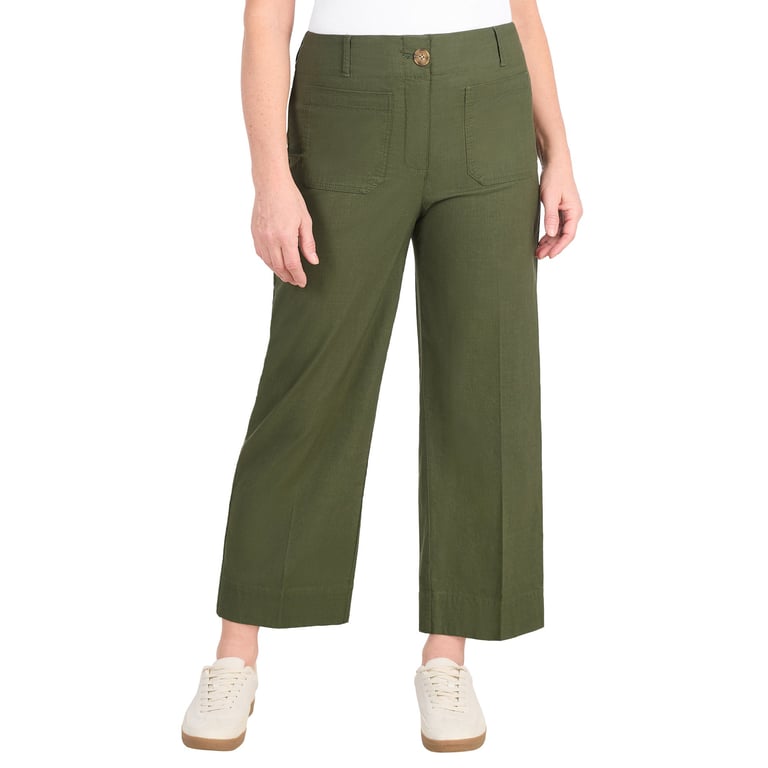 Hilary Radley Women's Brushed Wide Leg Pant