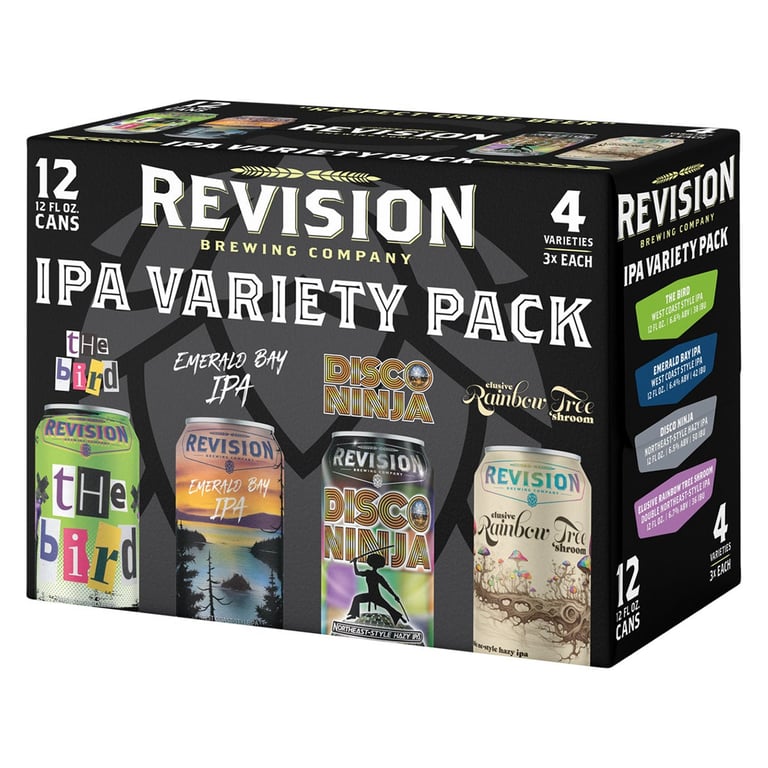 Revision Brewing Co. IPA Variety Pack, Reno, NV - 12/12 oz Cans