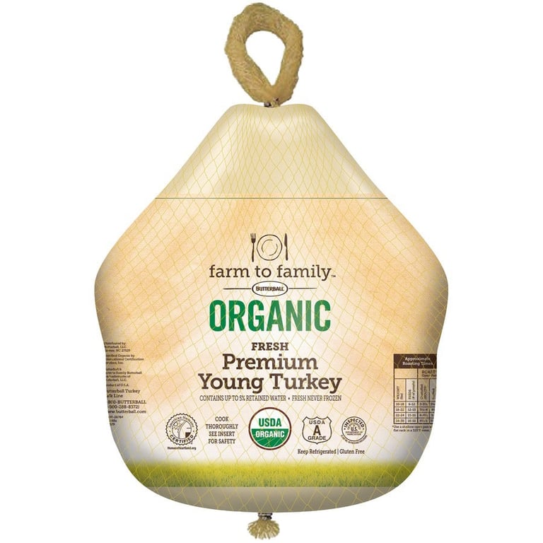 Fresh Organic Tom Turkey, Per Lb