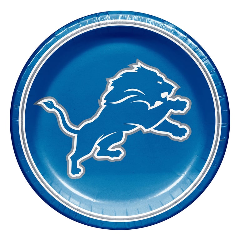 Hoffmaster Detroit Lions 10" Paper Plate, 100-Count Package