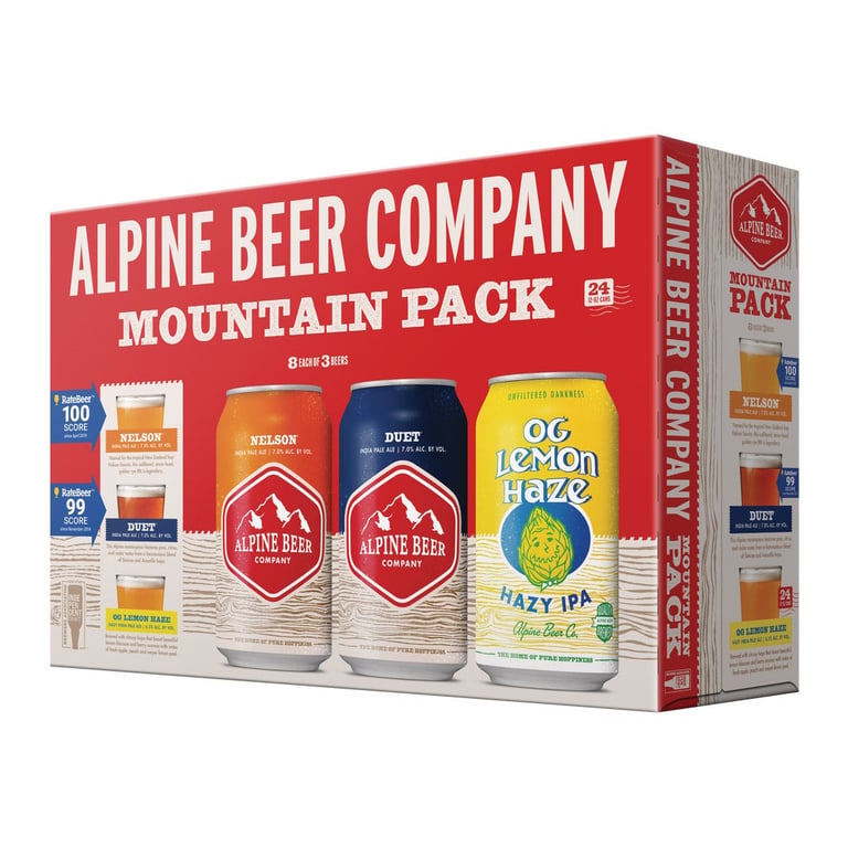 Alpine Beer Company IPA Variety Pack 24/12 oz Cans