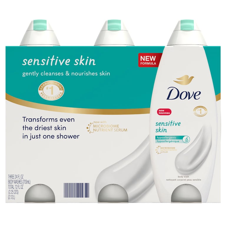 Dove Sensitive Skin Body Wash 23 fl oz, 3-Pack (#1728009) - $9.97 (down ...