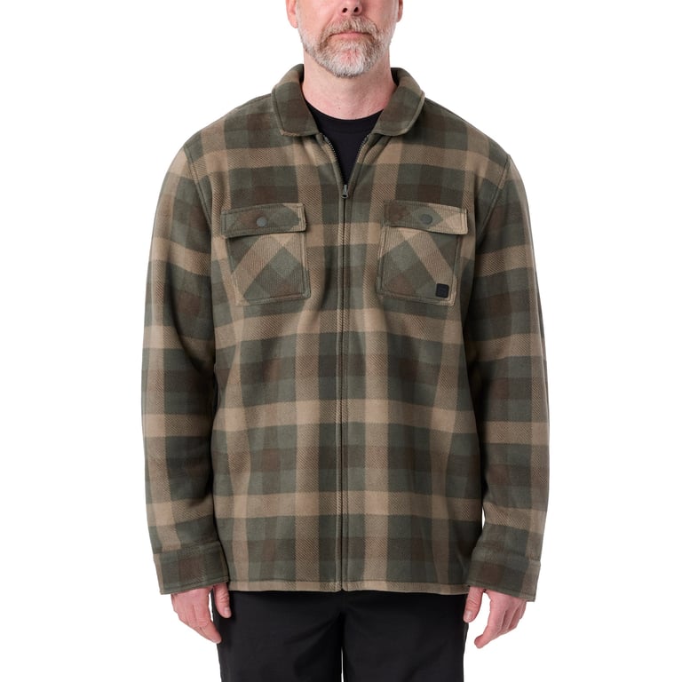 Voyager Men's Full Zip Fleece Shirt Jacket