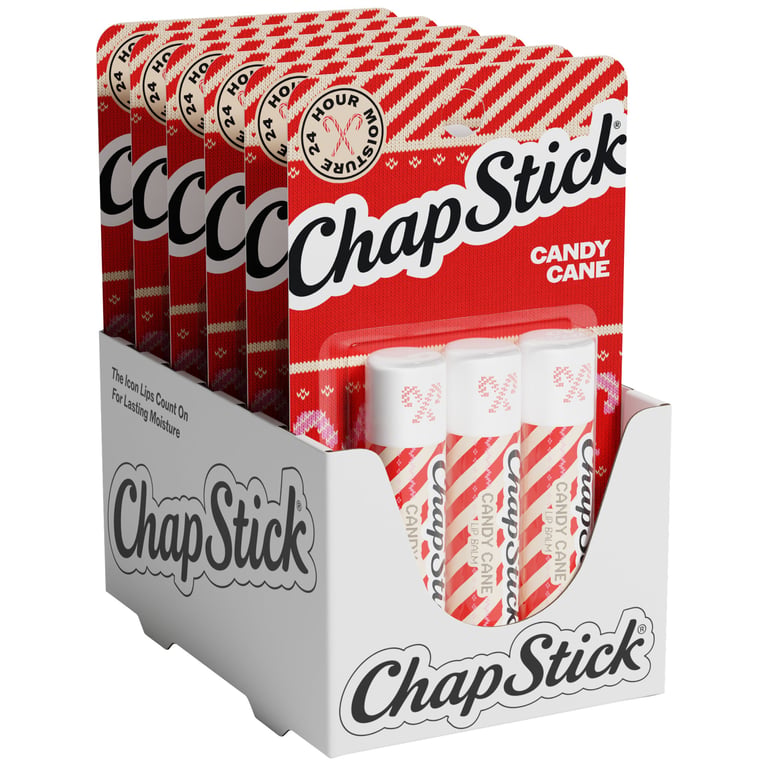 ChapStick Lip Balm Candy Cane 6-Pack (3 ct each)