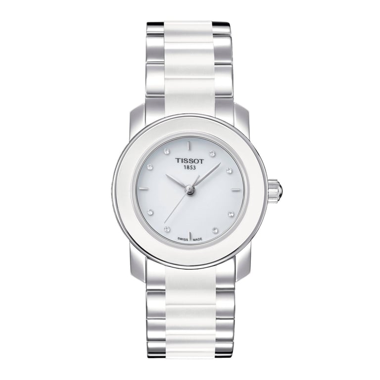 Tissot Cera White Ceramic Ladies Watch