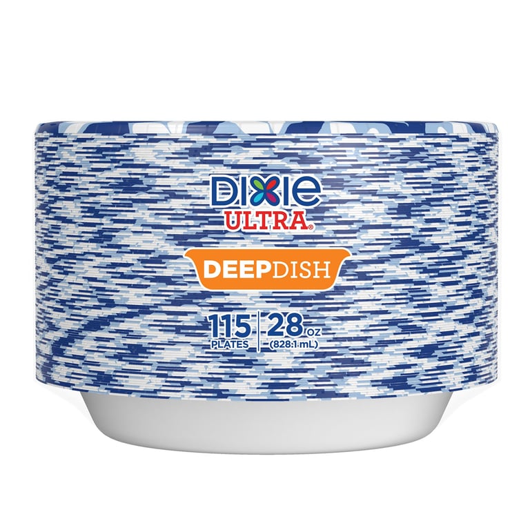 Dixie Deep Dish Paper Plate 9 3/5" / 115 CT
