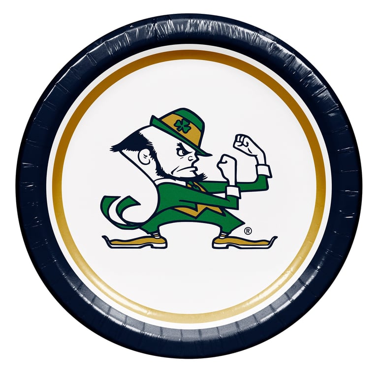 Hoffmaster 10" Notre Dame Plate, 100-Count Package