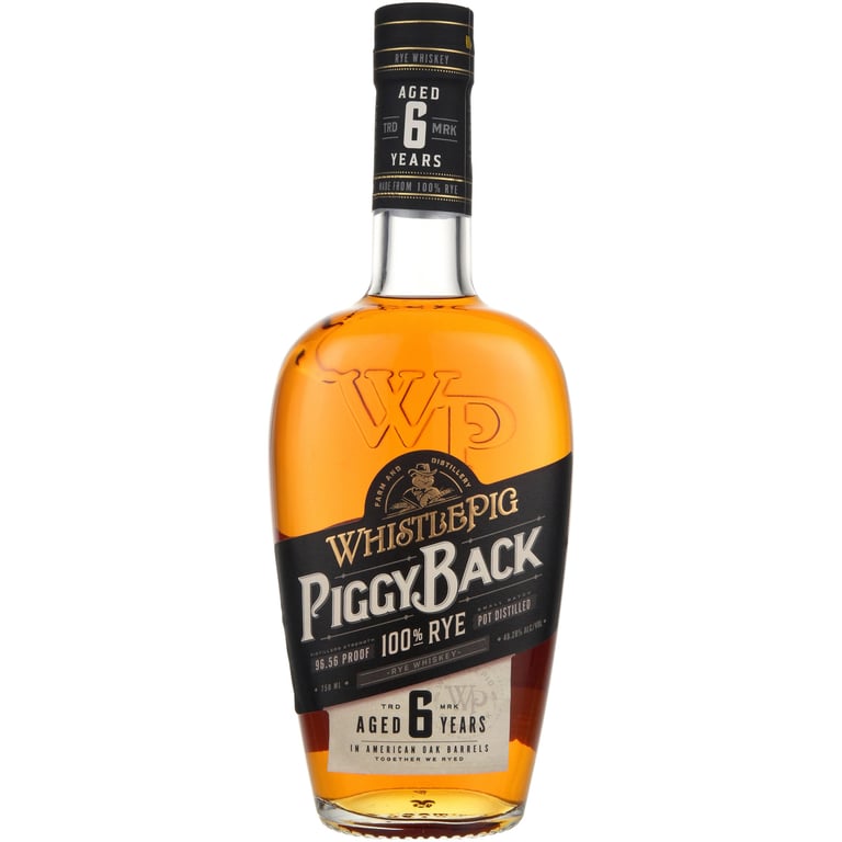 WhistlePig PiggyBack 6 Year Rye Whiskey Vermont 750ml