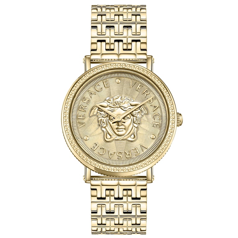 Versace V-Dollar 37mm Stainless Steel Women's Quartz Watch