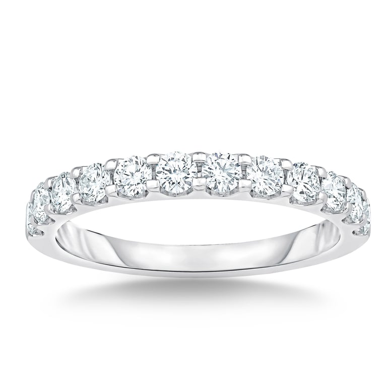 Platinum VS2 I 0.63 ctw Round Diamond Band