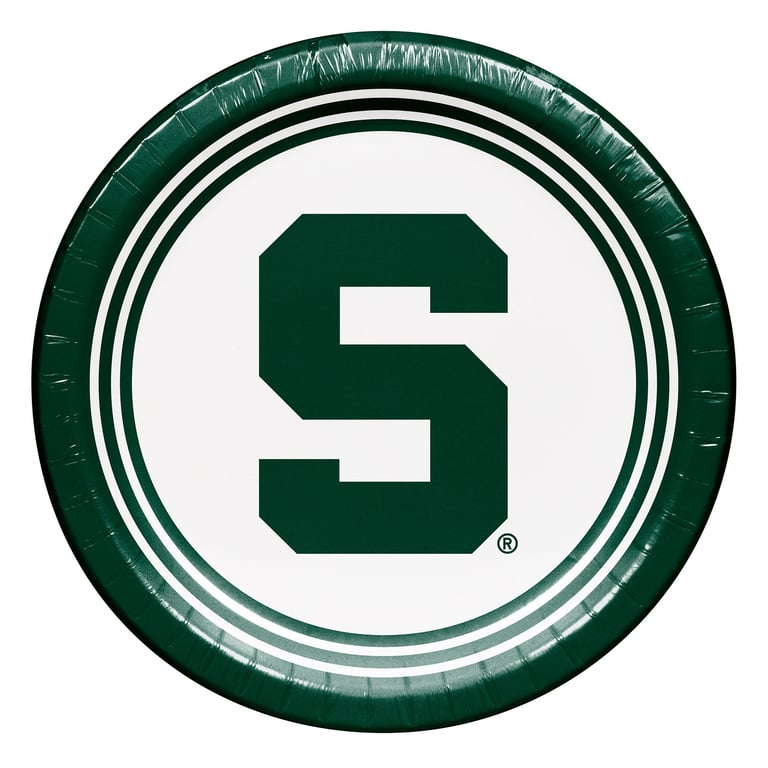 Hoffmaster 10" Plate Michigan State 100 Count Package