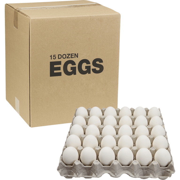 USDA Grade AA Medium Eggs 180 CT (15 Dozen)