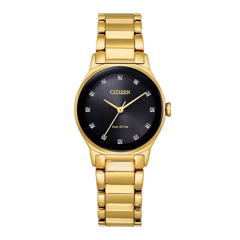 Citizen Eco-Drive Axiom Black Dial Ladies Quartz Watch