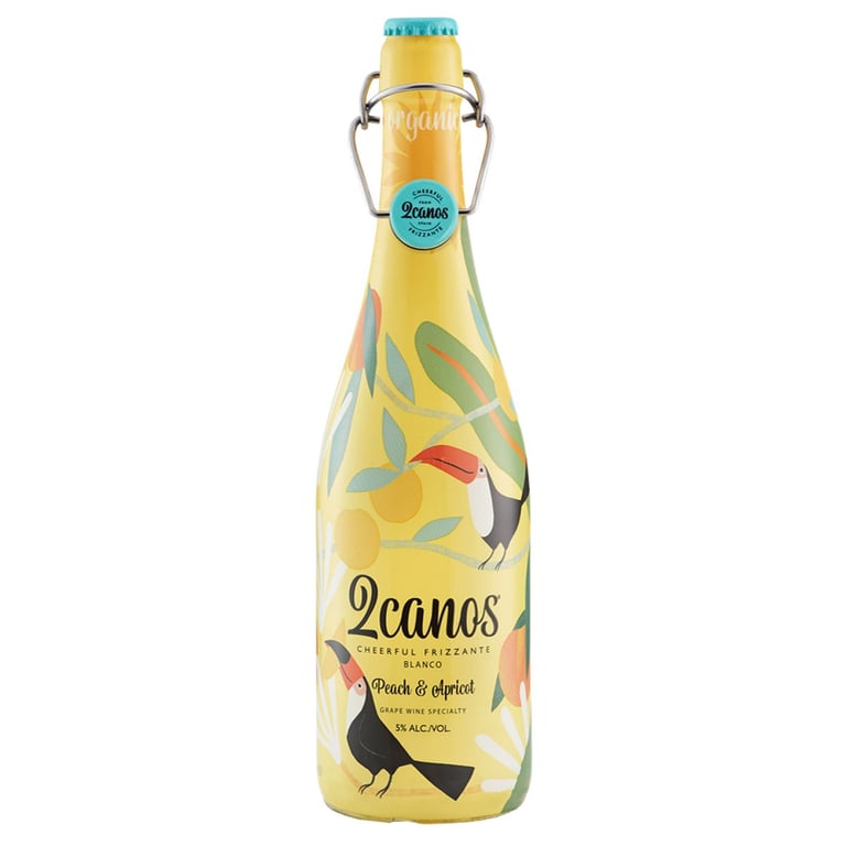 2Canos Peach & Apricot Frizzante Blanco Spain 750ML
