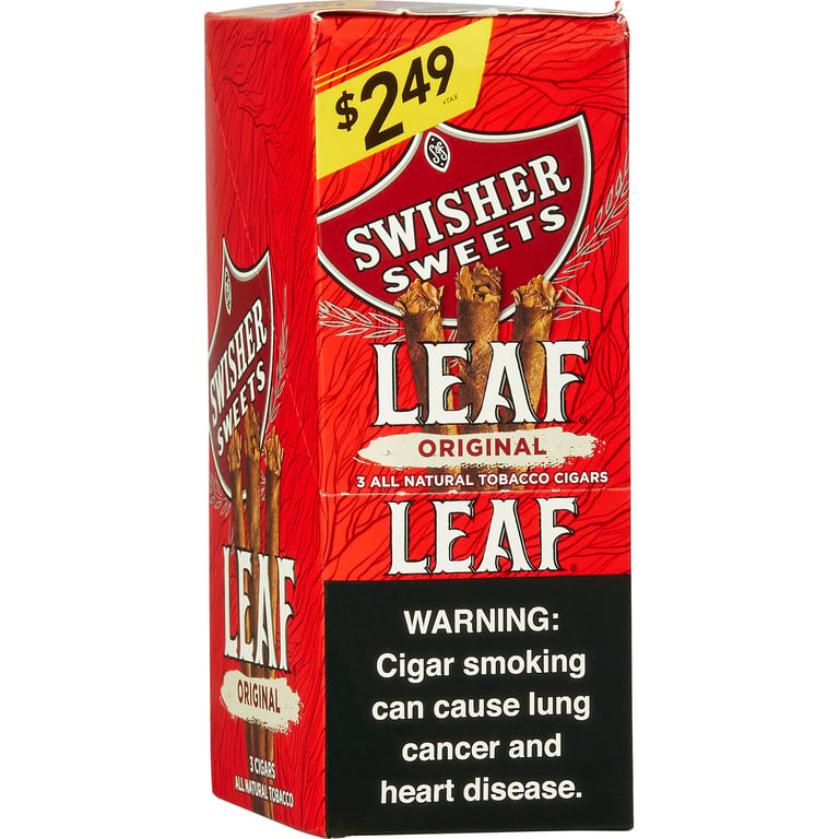 Swisher Sweets Leaf Original Cigars, 10 Pouches of 3 ct