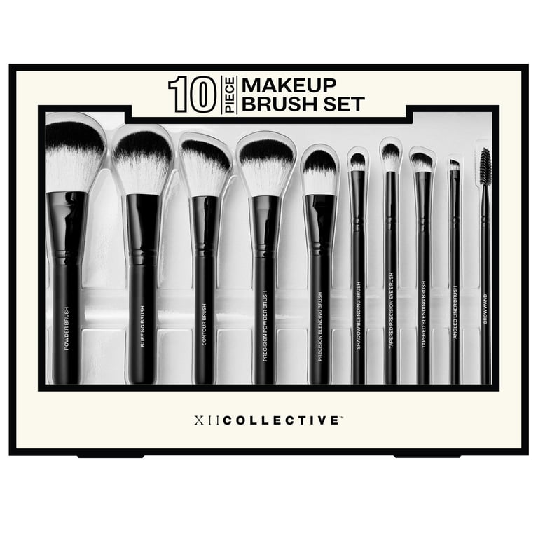 XII Collective 10-Piece Makeup Brush Set