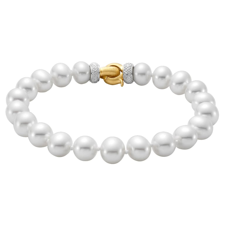 14kt Gold 8-8.5mm Freshwater Cultured Pearl Bracelet