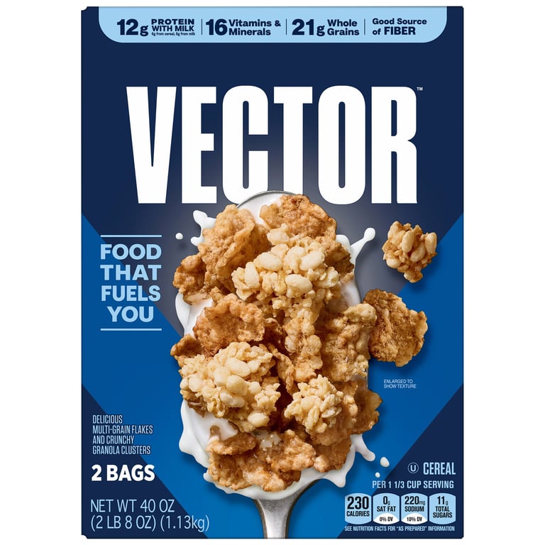 Kellogg's Vector Cereal 40oz (2.5 lbs)
