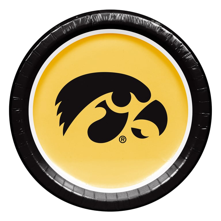 Hoffmaster 10" Plate University of Iowa 100 Count Package