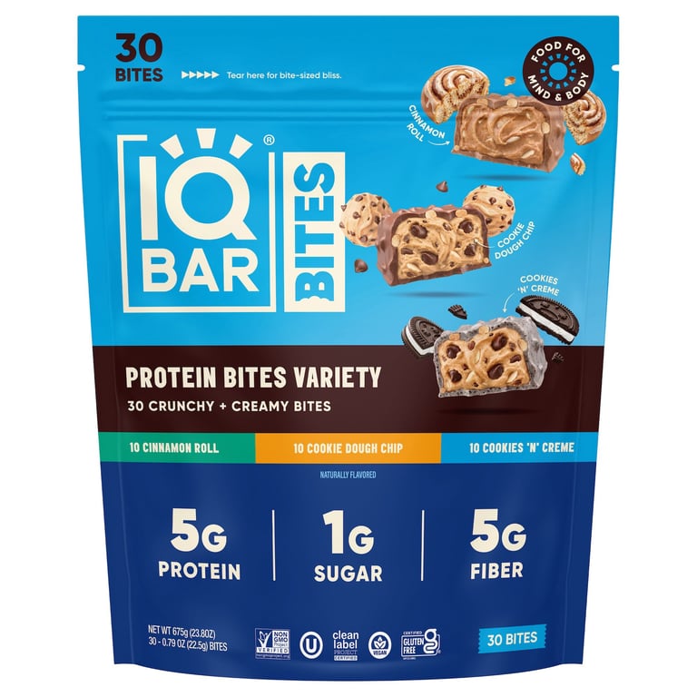 IQ BAR PROTEIN BITES VARIETY 30 CT