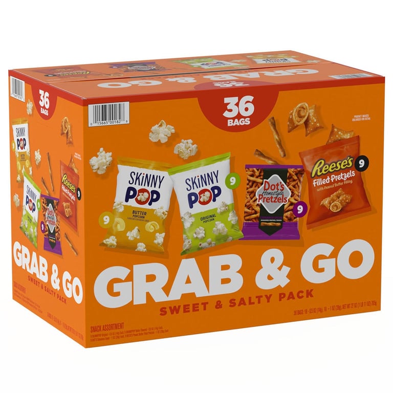 Grab & Go Sweet & Salty Variety Pack, 36 Count Box