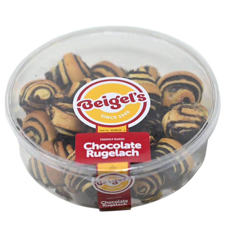 Beigel's Chocolate Rugelach 22 oz (1.37 lbs)