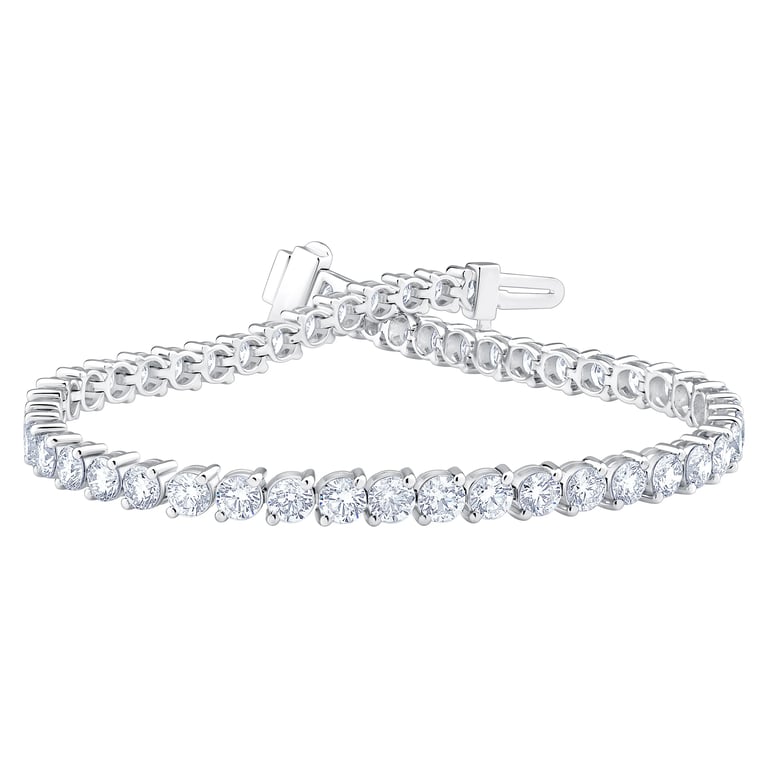 14kt White Gold VS2 I 6.00ctw Round Diamond Tennis Bracelet