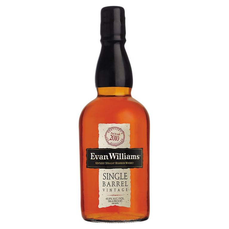 Evan Williams Single Barrel Vintage Kentucky Straight Bourbon Whiskey 750ml
