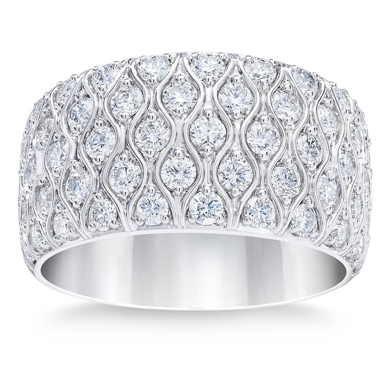 14kt White Gold VS2 I 1.50 CTW Round Diamond Band