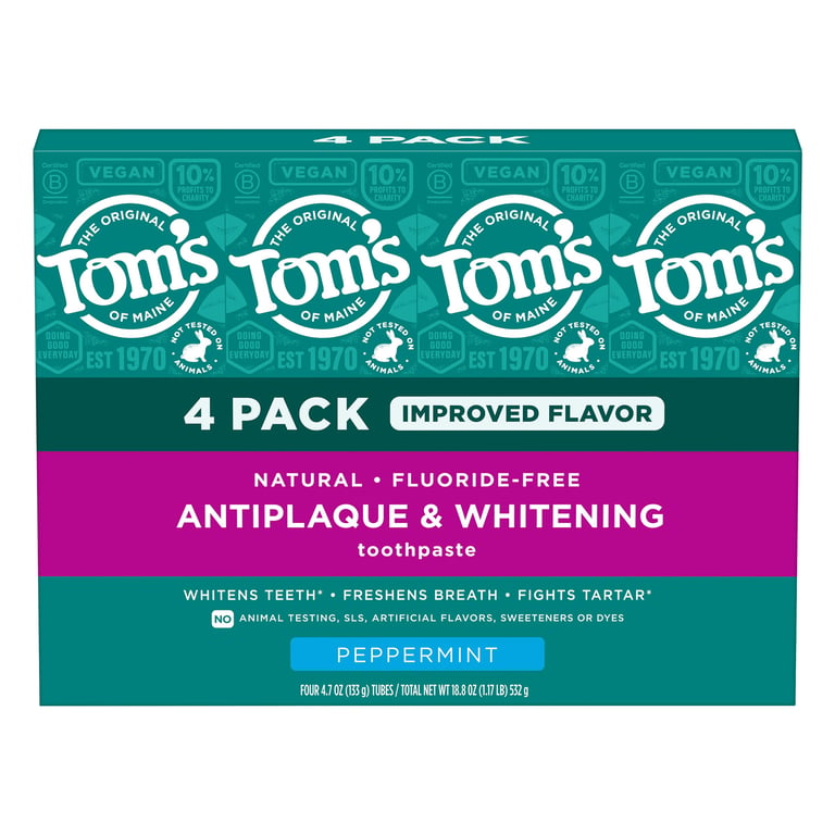 Tom's of Maine Antiplaque & Whitening Toothpaste 4/4.7oz