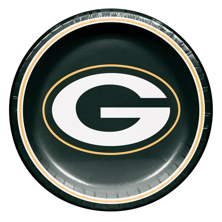Hoffmaster 10" Plate Green Bay Packers 100 Count Package