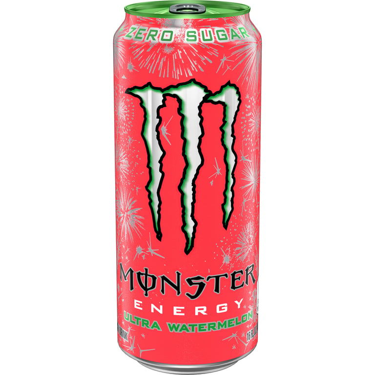 Monster Ultra Watermelon Energy Drink, 16 fl oz, 24-Count